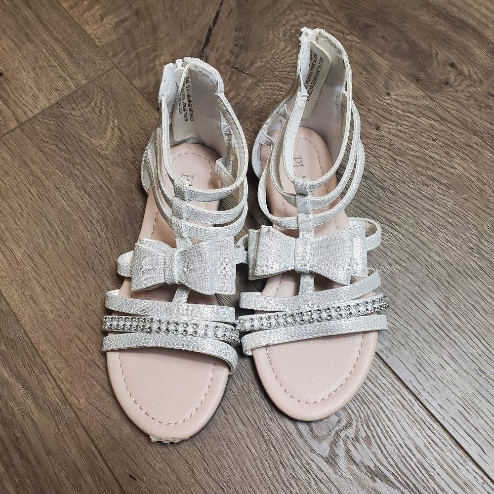 THE CHILDRENS PLACE White Sparkling Bow Flats